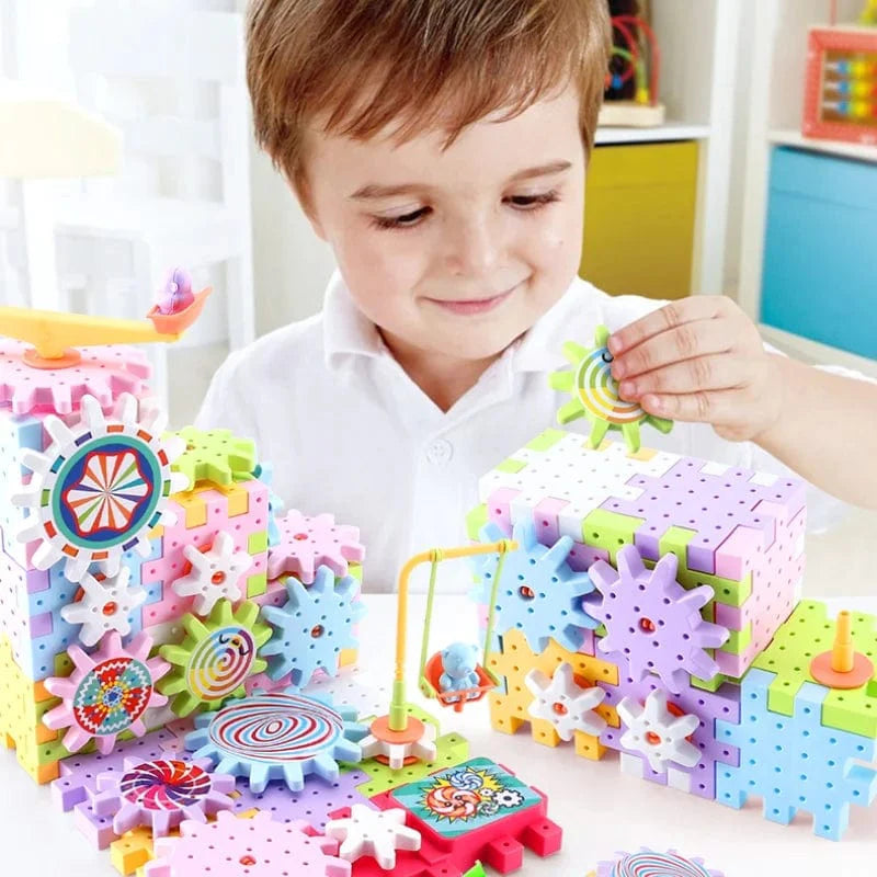 Rotating Gear Building Blocks