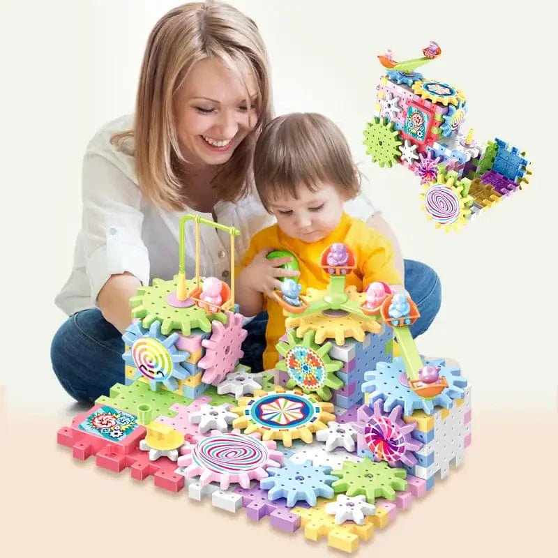 Rotating Gear Building Blocks