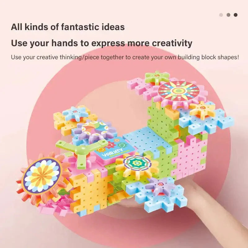 Rotating Gear Building Blocks