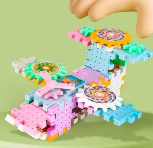 Rotating Gear Building Blocks