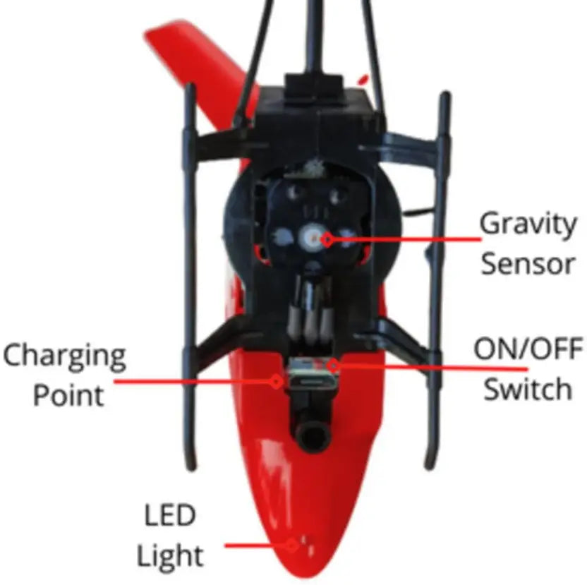 Helicopter with Hand Gravity Sensor