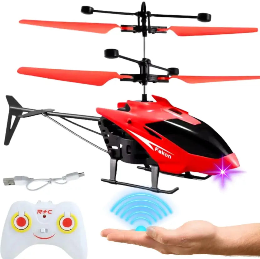Helicopter with Hand Gravity Sensor